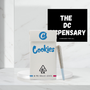 Cookies 6 pack pre roll joint set displayed at The DC Dispensary
