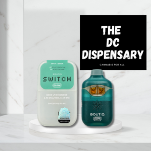 Boutiq Switch Blue Matcha x Maui Wowie Sativa 2g dual-tank disposable at The DC Dispensary